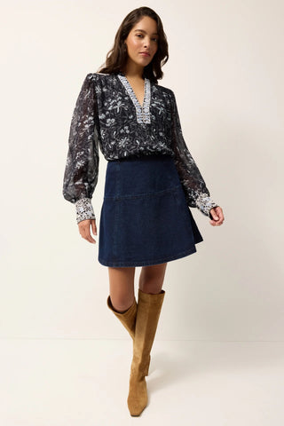 Crawford Skirt - Dark Wash