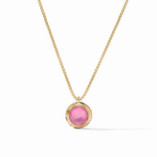 Rainbow Delicate Necklace- Iridescent Tourmaline Pink