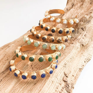 The Haven- Luxe Gemstone Studded Cuff