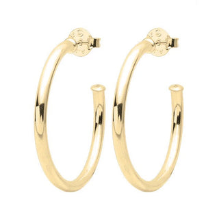 Small Everybody's Favorite Hoops, Shiny 18K Gold Plated