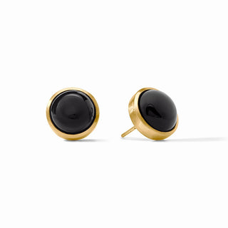 Solara Stone Stud- Obsidian Black