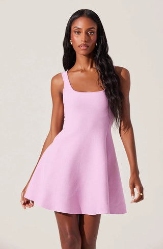 Lucille Sweater Dress - Orchid Pink