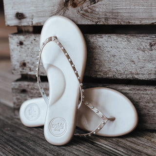 Indie Flip Flops Perla W/ White Pearl