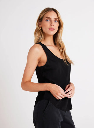 Scoop Neck Tank - Black