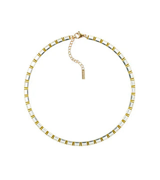 Baguette Tennis Choker - Gold