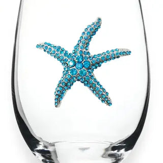 Blue Starfish Stemless