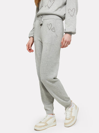 Heart Hot Fix Jogger - Chromium