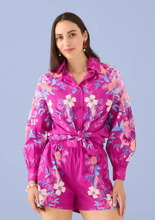 Romy Short - Magenta Floral