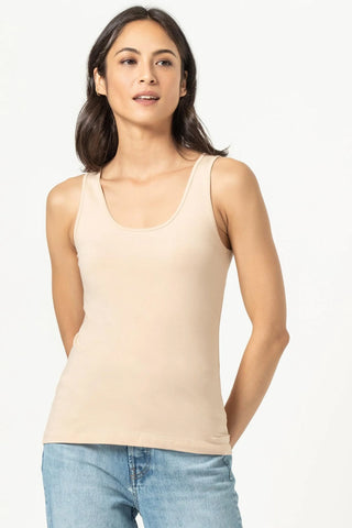 Scoop Neck Tank - Nude