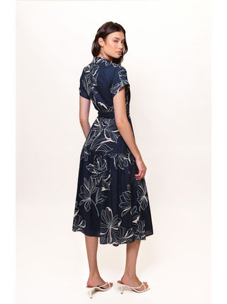 Rosen Dress - Navy Two Tone