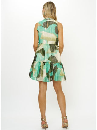 Ruffle Tiered Short Dress - Ginkgo