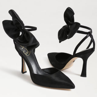Halie- Black Suede/Satin150