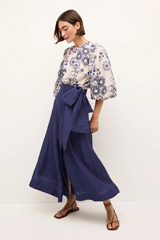 Estine Wrap Skirt- Patriot