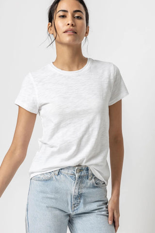Short Sleeve Crew- White