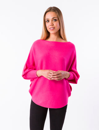 RYU Sweater- Hot Pink