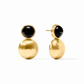 Solara Midi Earrings- Obsidian Black