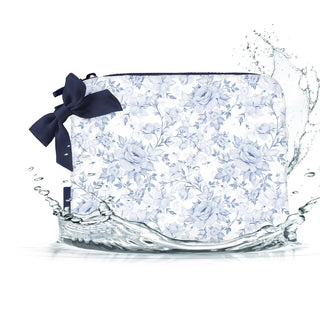 Case-Mate Something Navy Bow Crinkle Makeup Bag