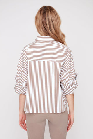 Button Up Striped Top