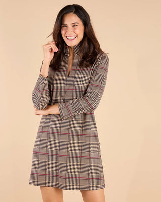 Britt Dress - Glen Plaid Camel