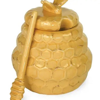 Honeycomb  Honey Pot & Dipper