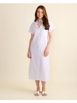 Kiawah Dress- Blue/White Striped