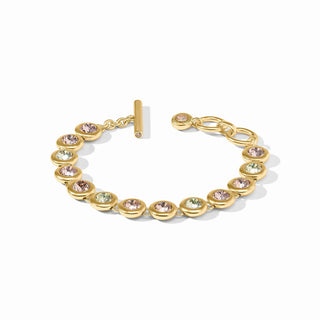 Rainbow Tennis Bracelet- Champagne Radiance
