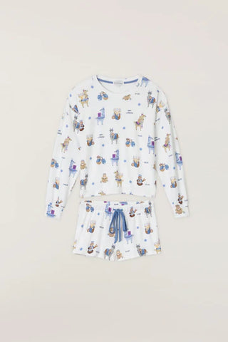 Happy Llamakkah PJ Shorts Set