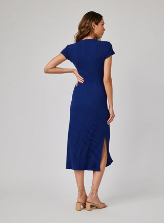 Tee Shirt Midi Dress- Navy Coast