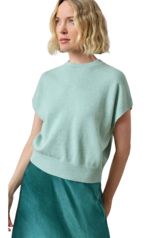 Banded Bottom Wedge Sweater - Frost