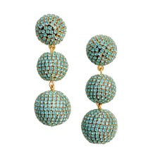 Pave Triple Lantern Earrings