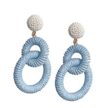 Nantucket Raffia Earrings