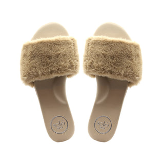 Ziela Fur Slide in Sable