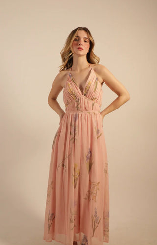 Marcela Maxi Dress- Peach Garden