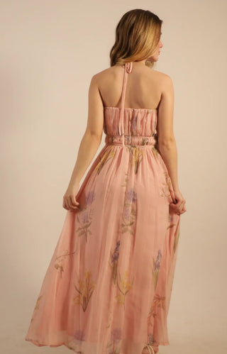 Marcela Maxi Dress- Peach Garden