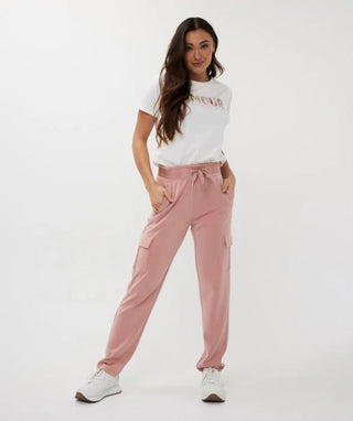 Cargo Modal Trousers - Chalk Pink