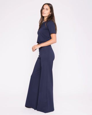 Wide Leg Pant - Navy