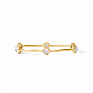 Milano Luxe Bangle- Iridescent Clear Crystal- S