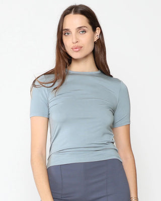 Fitted T-Shirt- Chambray