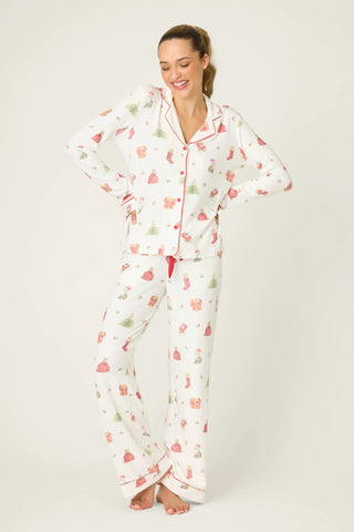 PJ Set - Feline Festive - Ivory