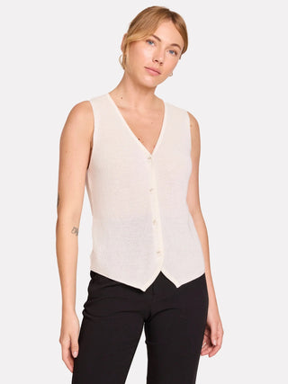 Knitted Waistcoat- White
