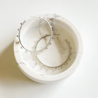Studded Hoop-Medium