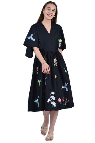 Swazo Cotton Dress - Black