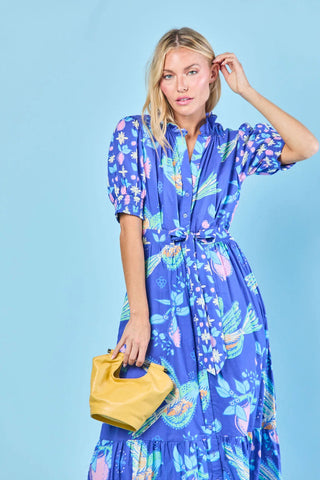 Birdie Dress - Indigo Songbird
