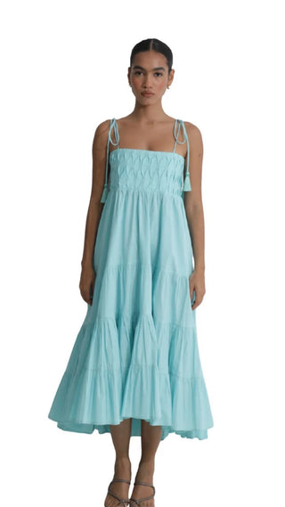 Jolie Midi Dress - Aqua