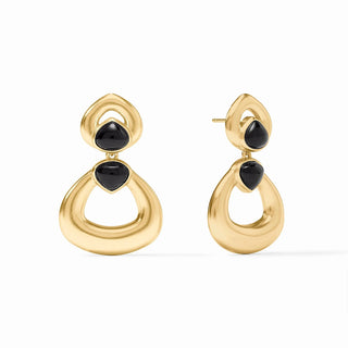Dolce Statement Earrings- Obsidian Black