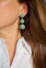 Pave Triple Lantern Earrings
