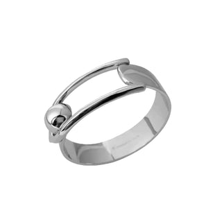 Metallic Buckle Cuff- Silver