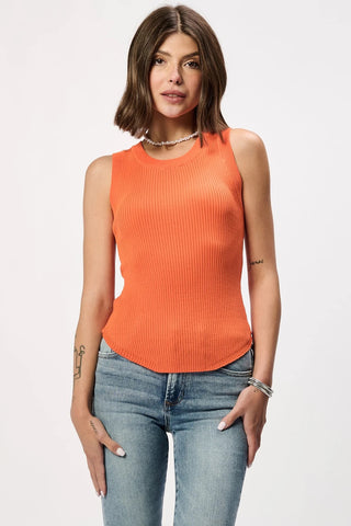 Cora Sleeveless Top - Persimmon