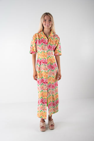 Georgia Dress - Azalea Linen