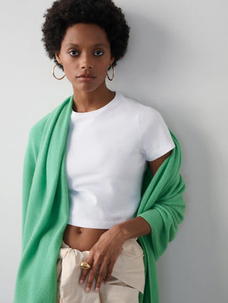 Cashmere Travel Wrap- Retro Green